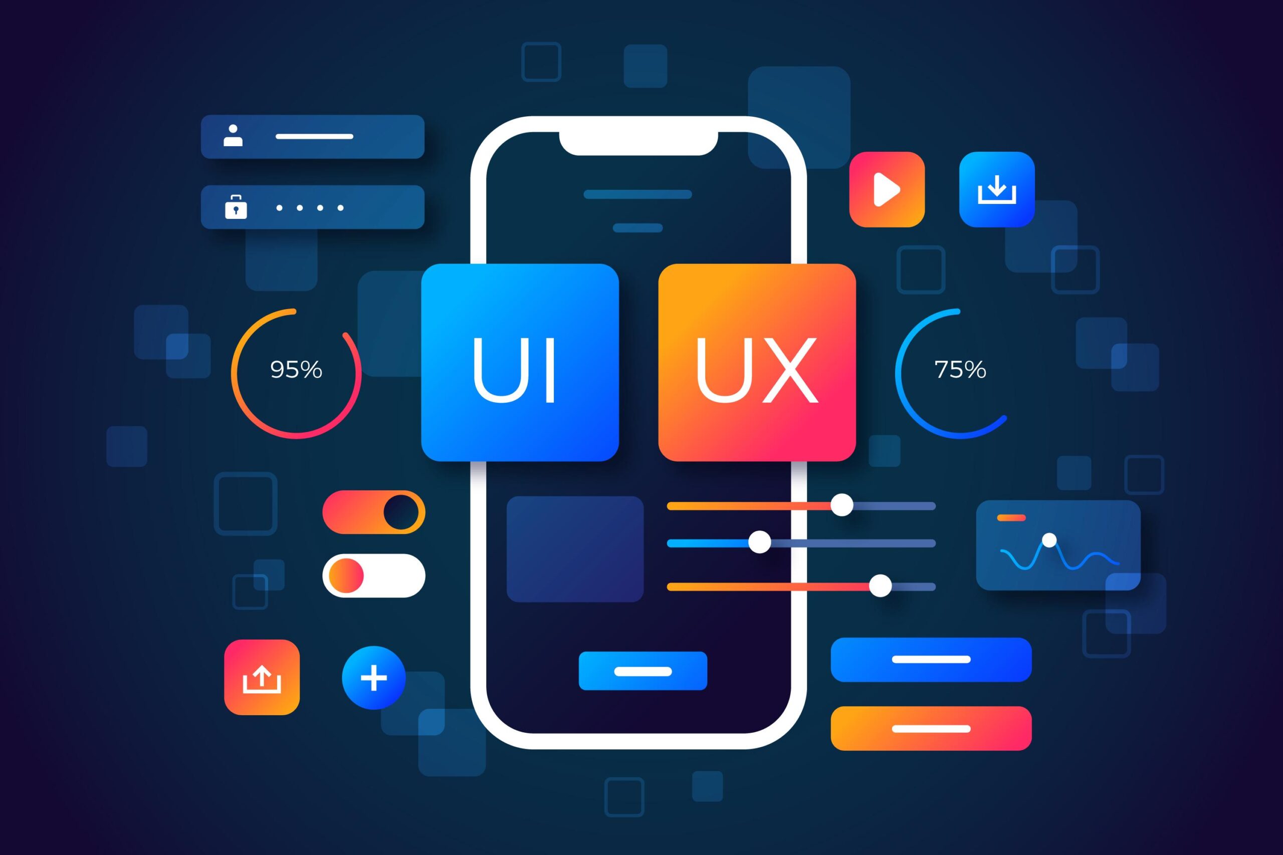 Gradient ui/ux background