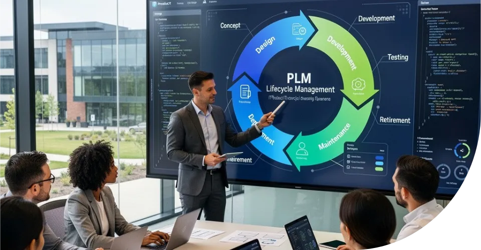 Product Lifecycle Management Footer